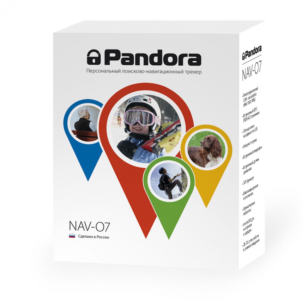 GPS-антенна GSM/GPS/ГЛОНАСС-трекер Pandora NAV-07
