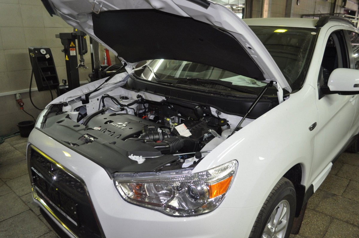 A-ENGINEERING Упоры капота для Mitsubishi ASX, 2010-н.в.