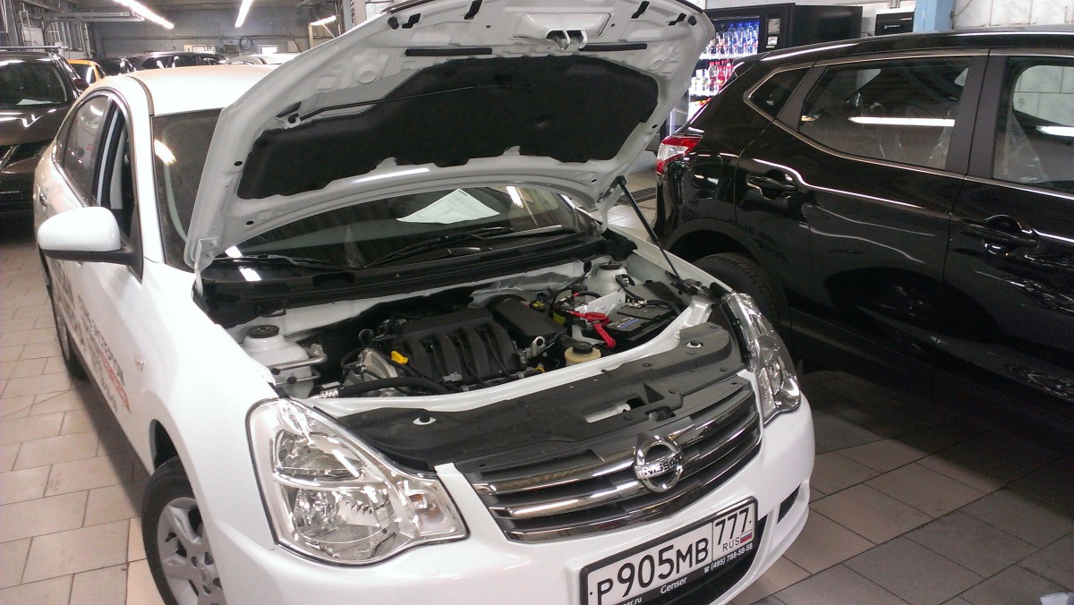 A-ENGINEERING Упоры капота для Nissan Almera New, 2012-н.в. (2 амортизатора)