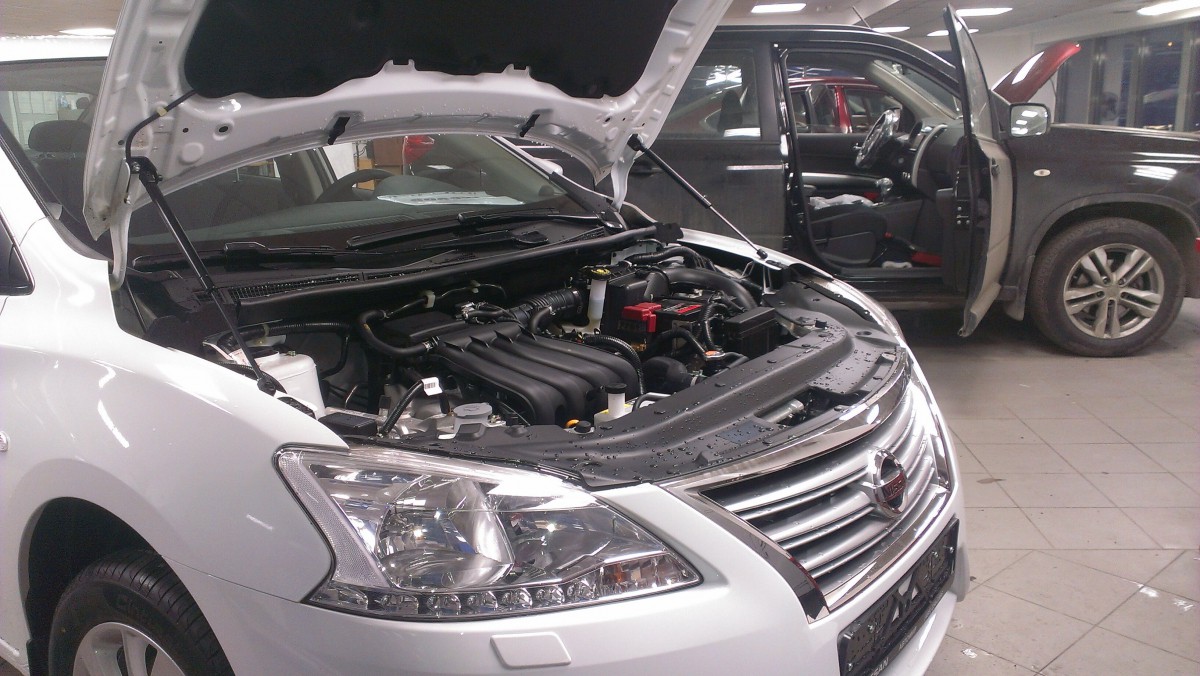 A-ENGINEERING Упоры капота для Nissan Sentra, 2014-н.в.