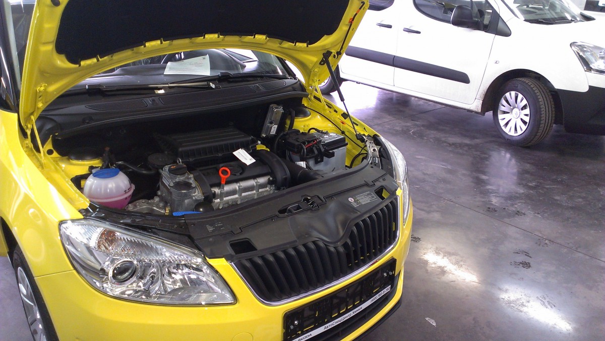 A-ENGINEERING Упор капота для Skoda Fabia и Roomster, 2007-2014 (1 амортизатор)