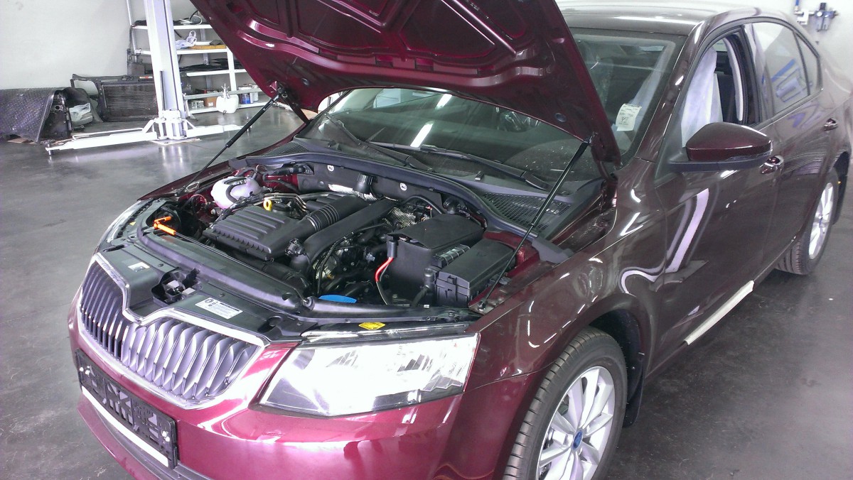 A-ENGINEERING Упоры капота для Skoda Oсtavia A7, 2013-н.в.