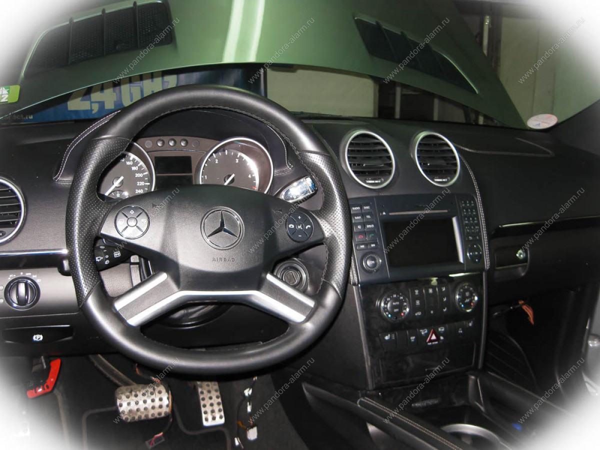 Mercedes ML 350 (164) установка Webasto Evo-5, Pandora DXL 3910
