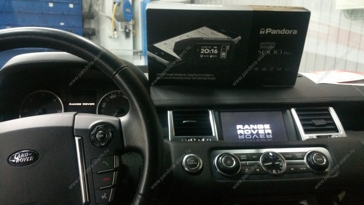 Land Rover Range Rover Sport установка Pandora DXL 5000 Pro