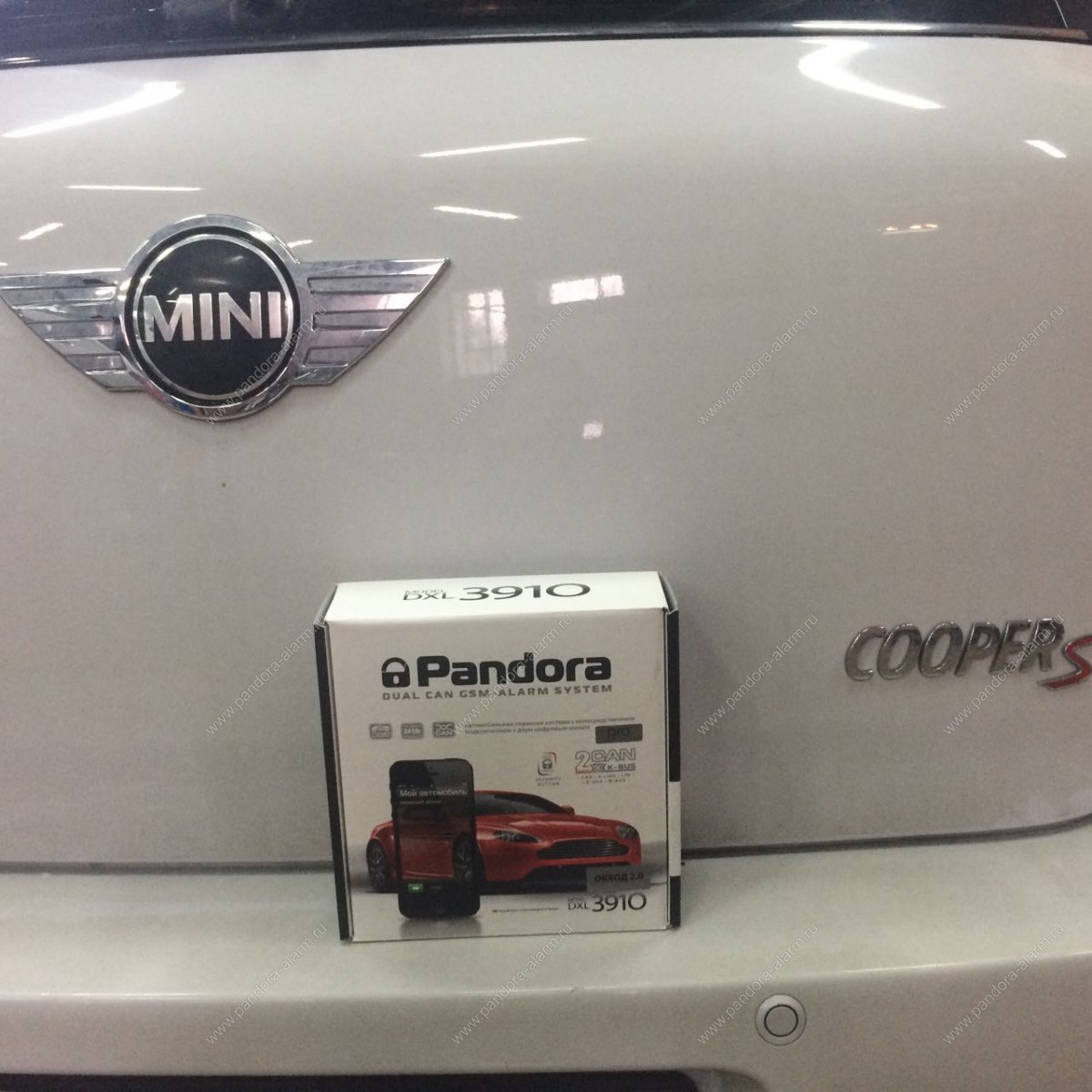 Mini Cooper установка Pandora DXL 3910 Pro